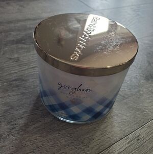 Bath And Body Works Gingham 3 Wick Candle